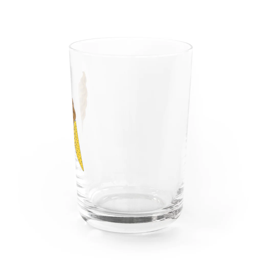 KANTAROのsoftcreamチョコレート Water Glass :right