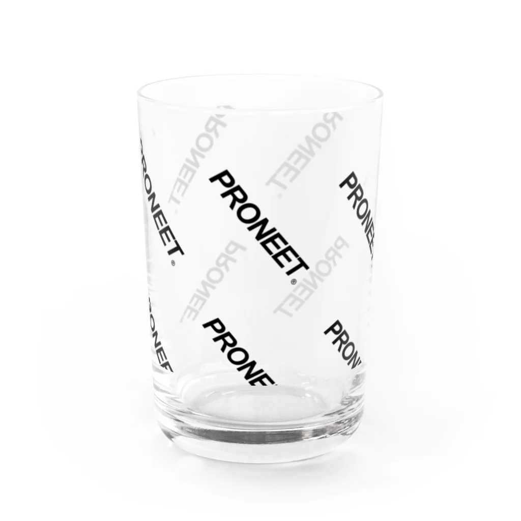 PRONEET SHOPのPRONEETロゴ Water Glass :right