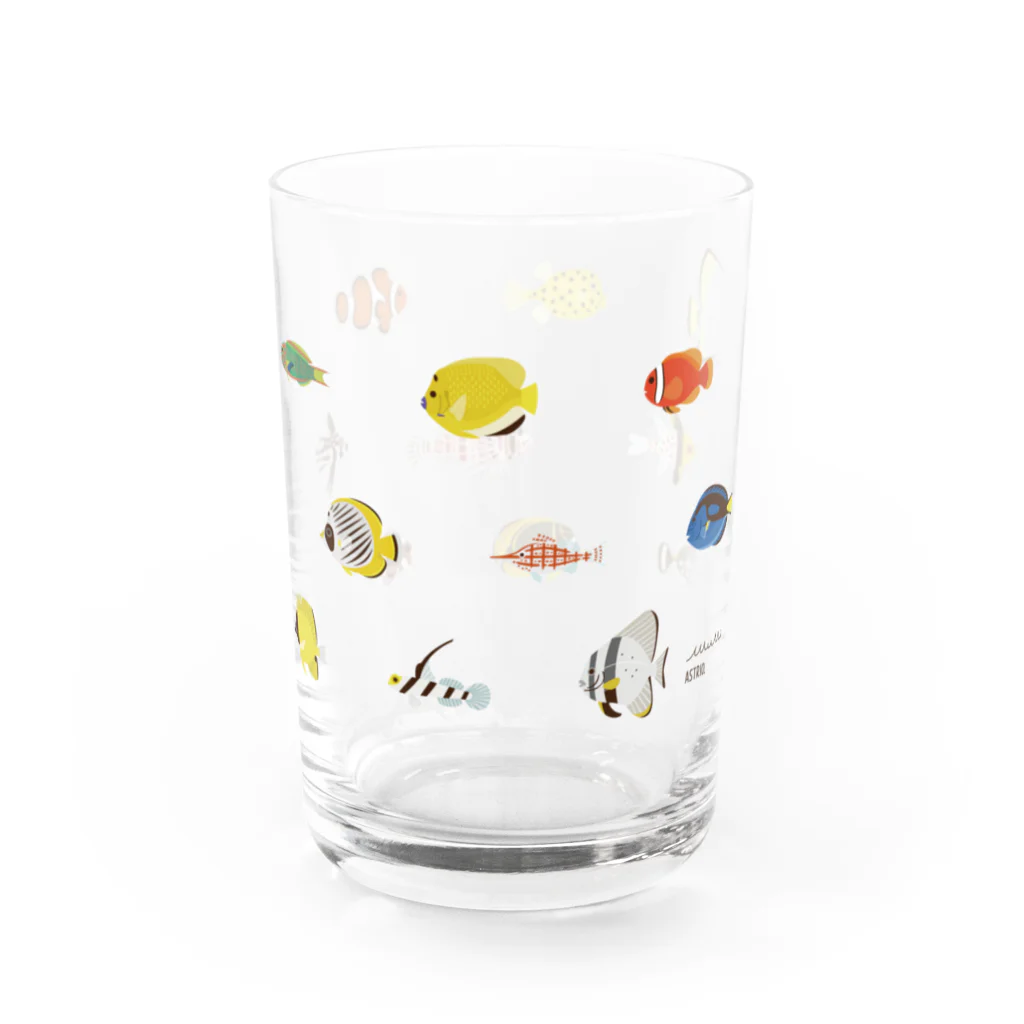 Astrio SUZURI店のお魚いっぱい集合 Water Glass :right