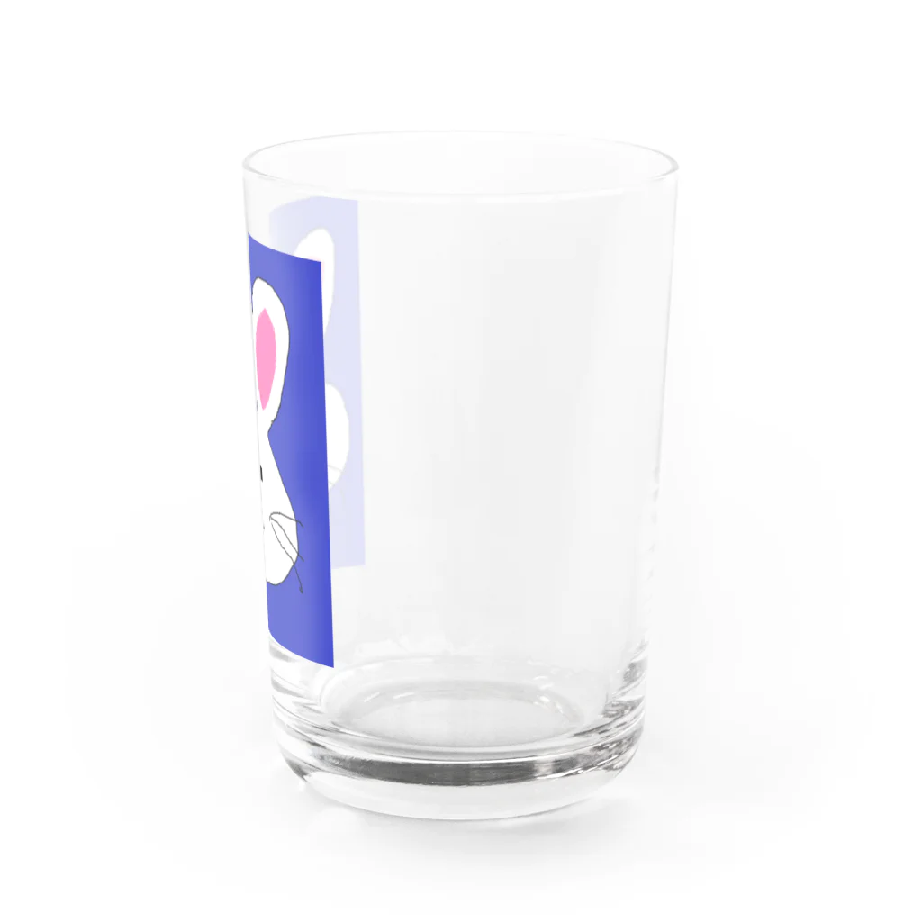 でおきしりぼ子の実験室のてがきうさぎ Water Glass :right