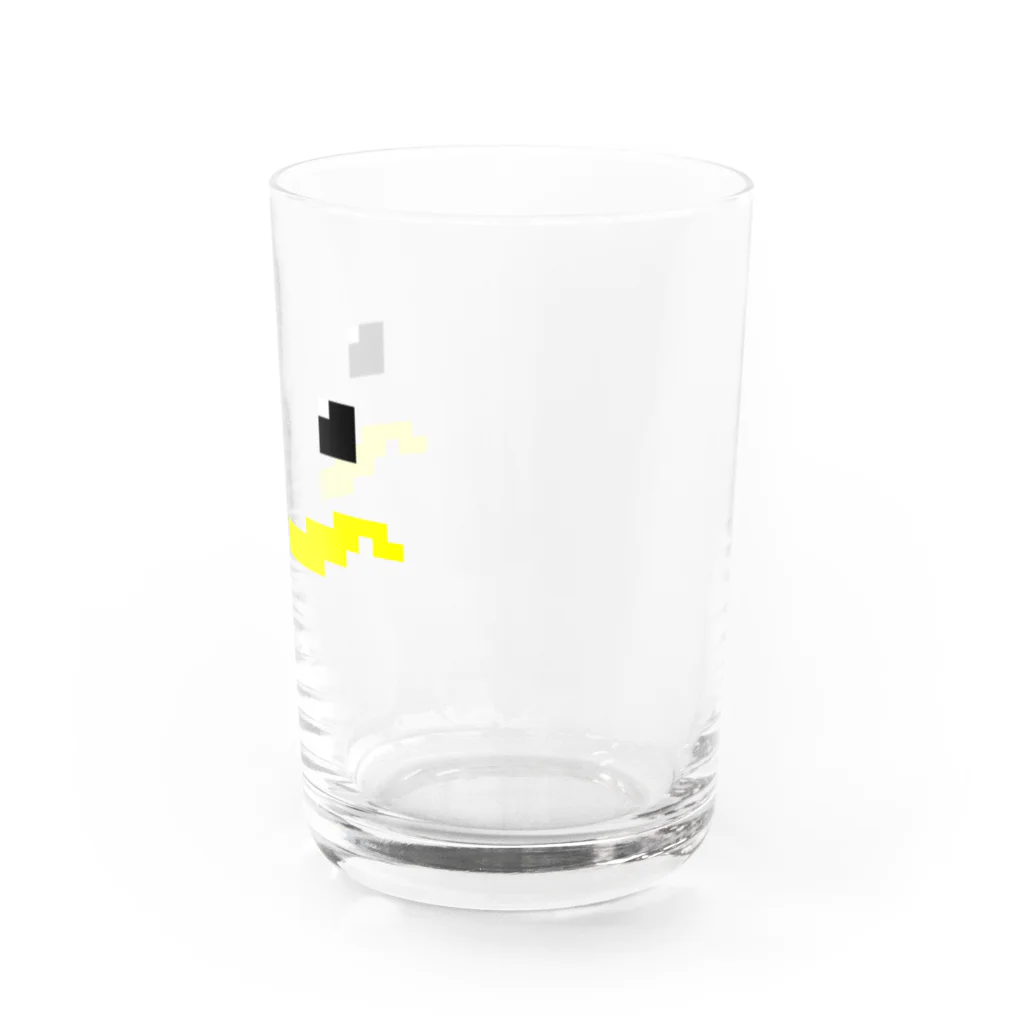 奇×屋のドットのツバメのヒナ Water Glass :right