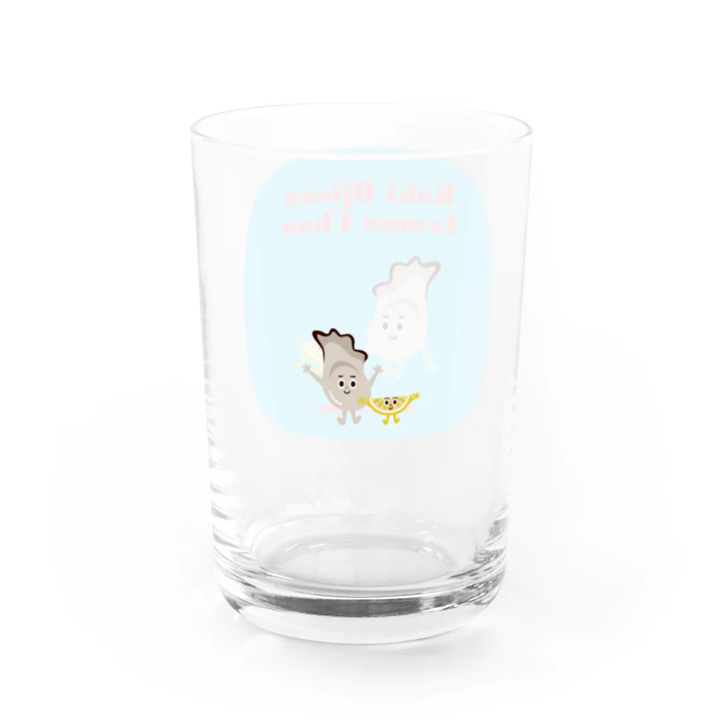 YoakeNecoのかきおじさんとれもんちゃん　東北☆家族 Water Glass :right