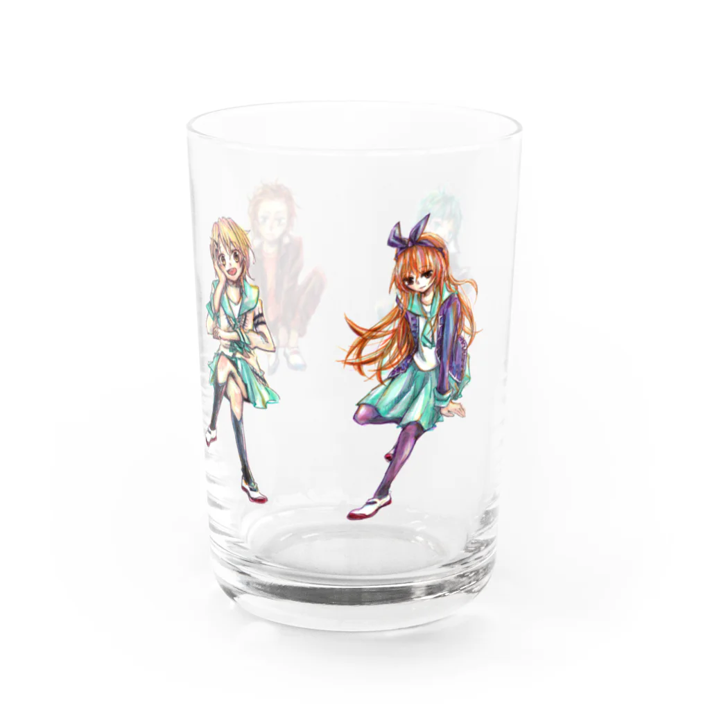 志瓜のSUZURIのめぐあずつなここ Water Glass :right