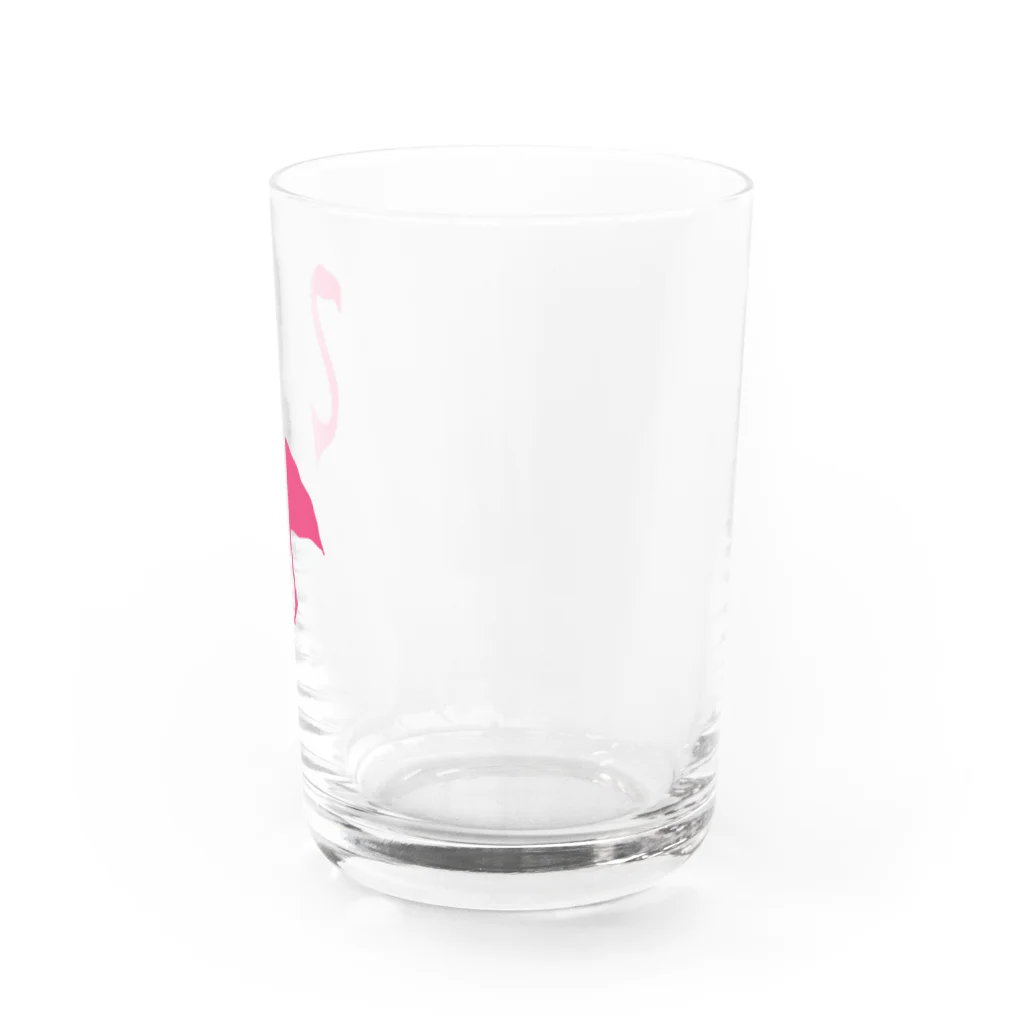 蓮水屋のフラミンゴ　ソロ Water Glass :right