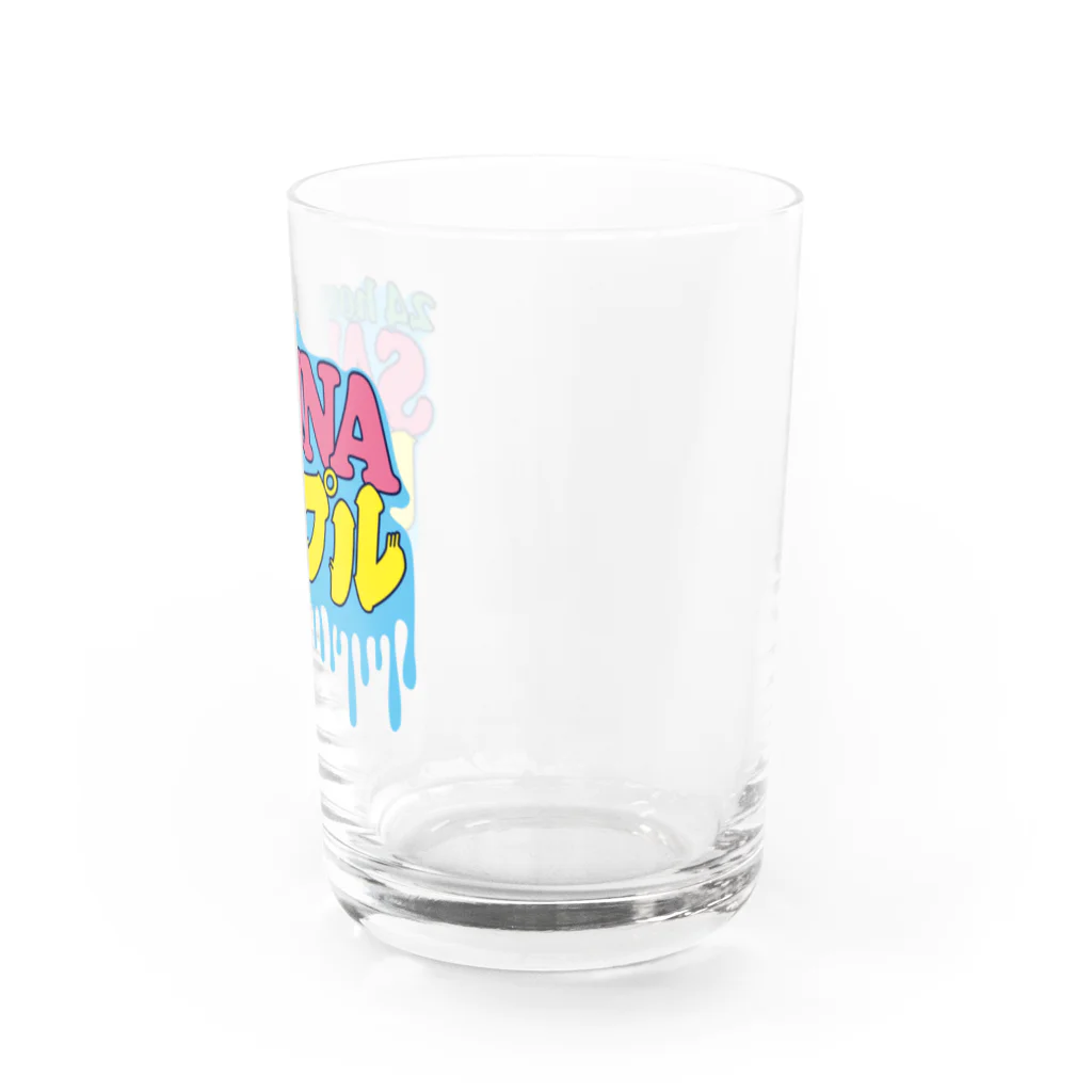 LONESOME TYPE ススの24時間サウナピープル Water Glass :right