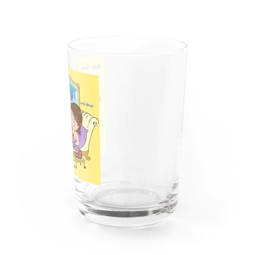 恋するビキニ muti_muti shop@yocchyamのチョコ姉とヘッセとめろんな女子会 Water Glass :right