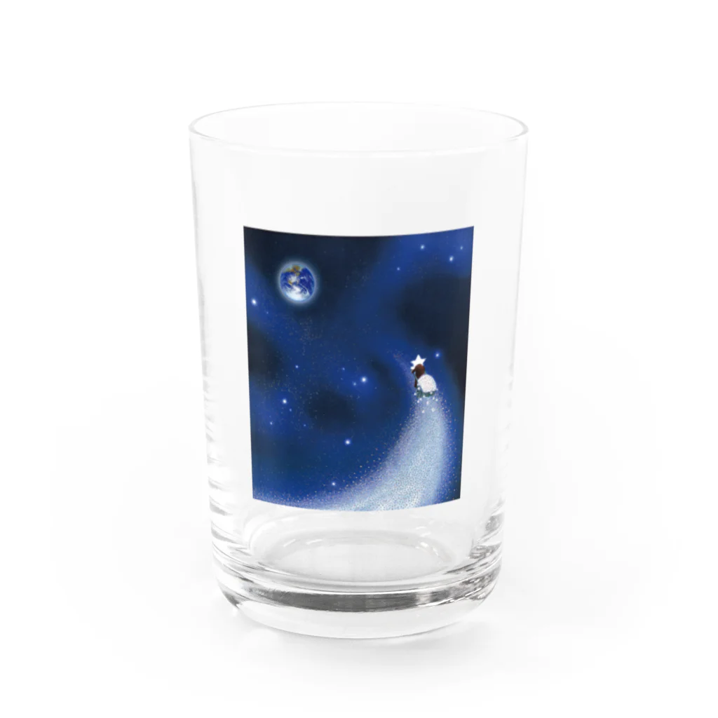 スターリィマンと幸せ暮らしアイテムのミルキーウェイ Water Glass :right