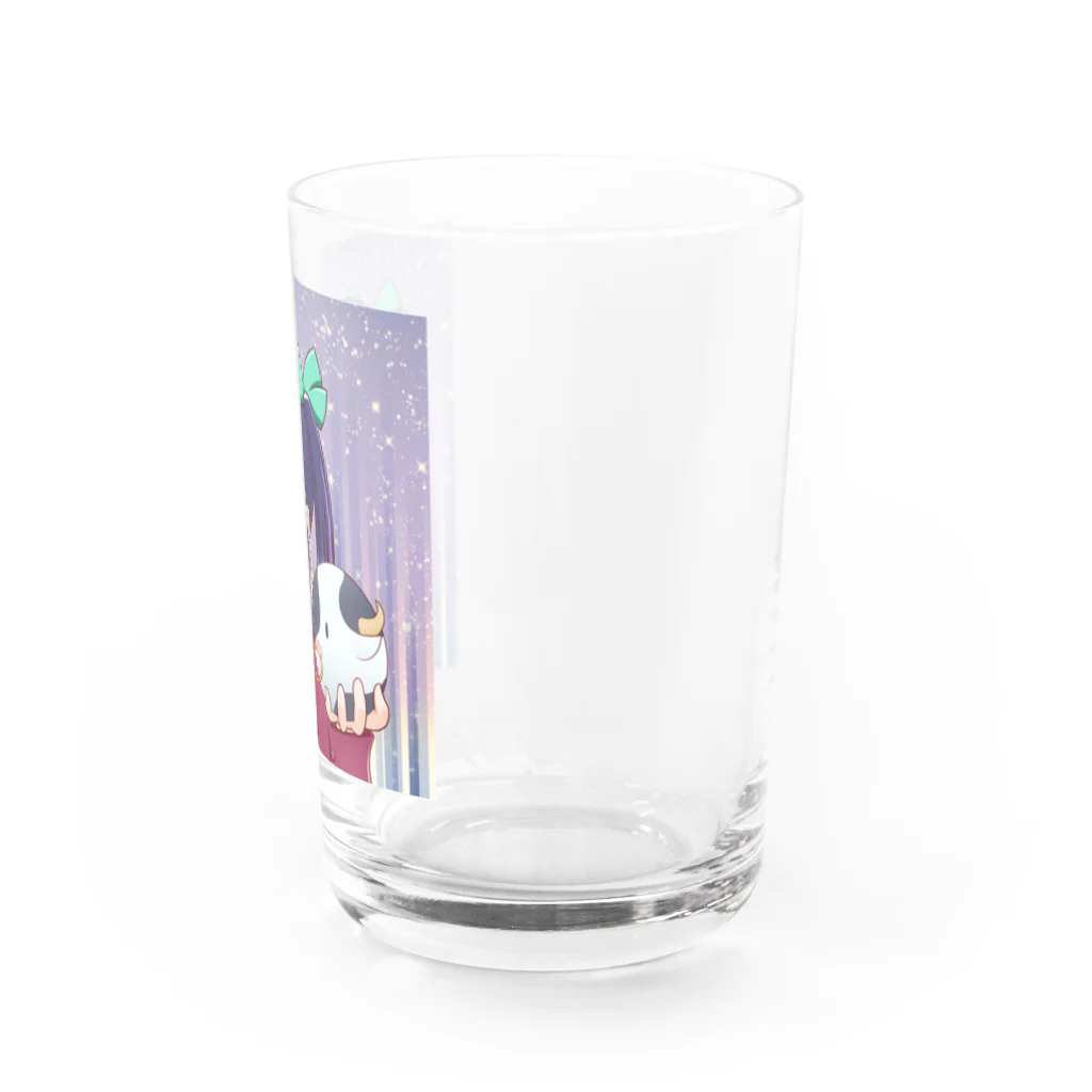 アクイ@kazxkazuの牛と女の子2021 Water Glass :right