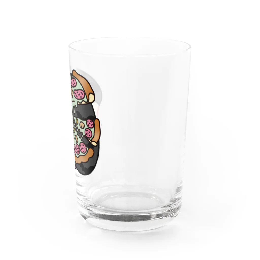 BLACKHOTCAKESのnightmare pizza Water Glass :right