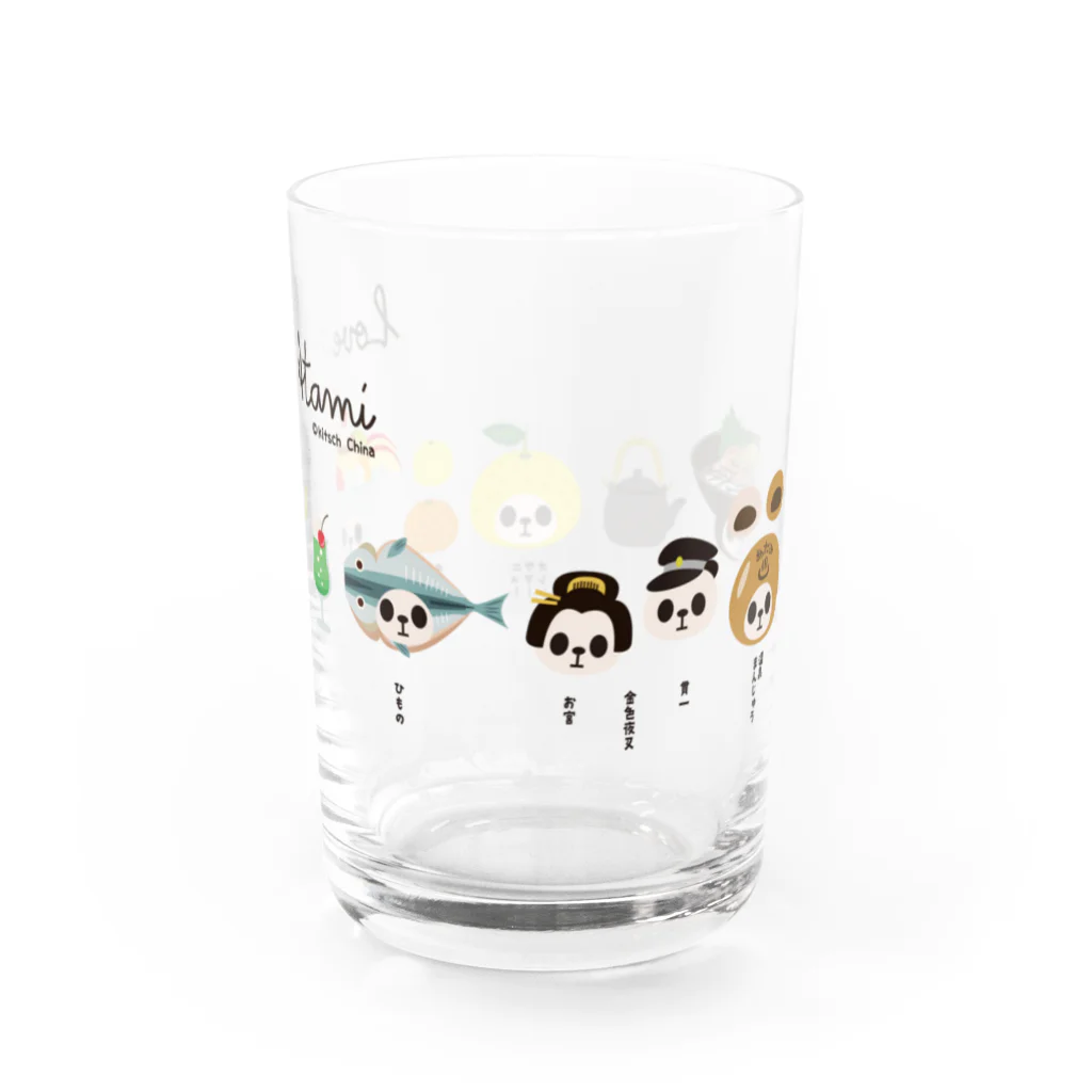 キッチュの【チャリティー500円】【熱海】カブリモノ熱海パンダ Water Glass :right