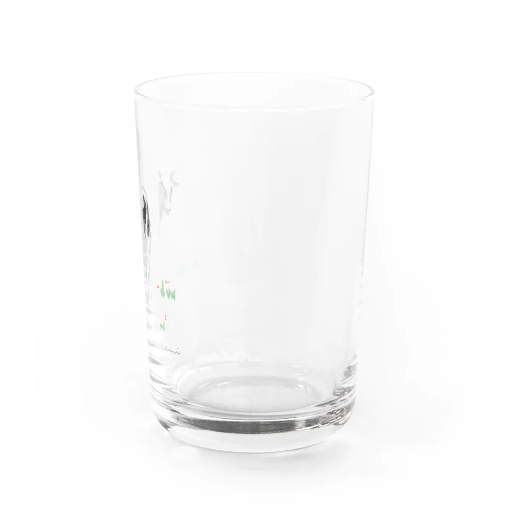 emi yamaguchi goods shopの牛の呼ぶ声 Water Glass :right