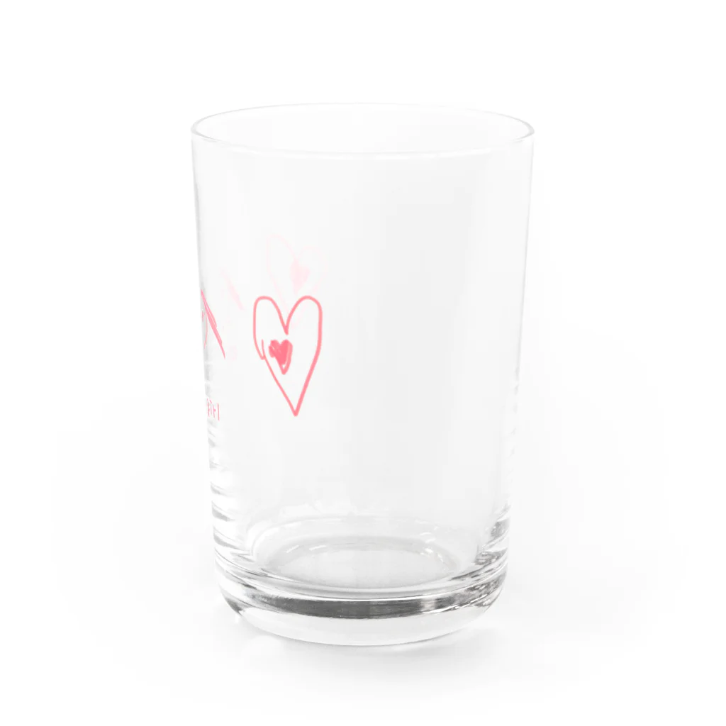 まますとあの딸（girl) 女の子 Water Glass :right