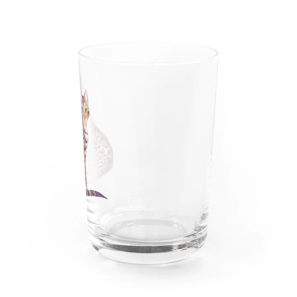 はるさめ商店のベンガル猫 Water Glass :right