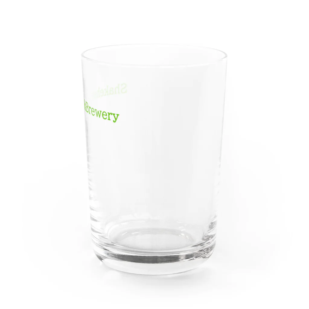 空想ロゴのSHAKEHANDS BREWERY Water Glass :right