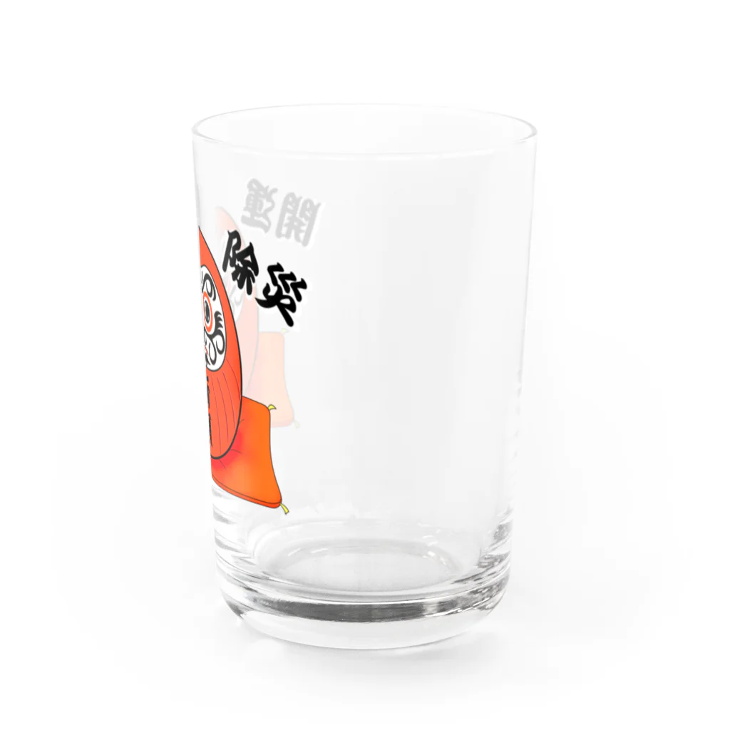 風都水都の祈願達磨 Water Glass :right