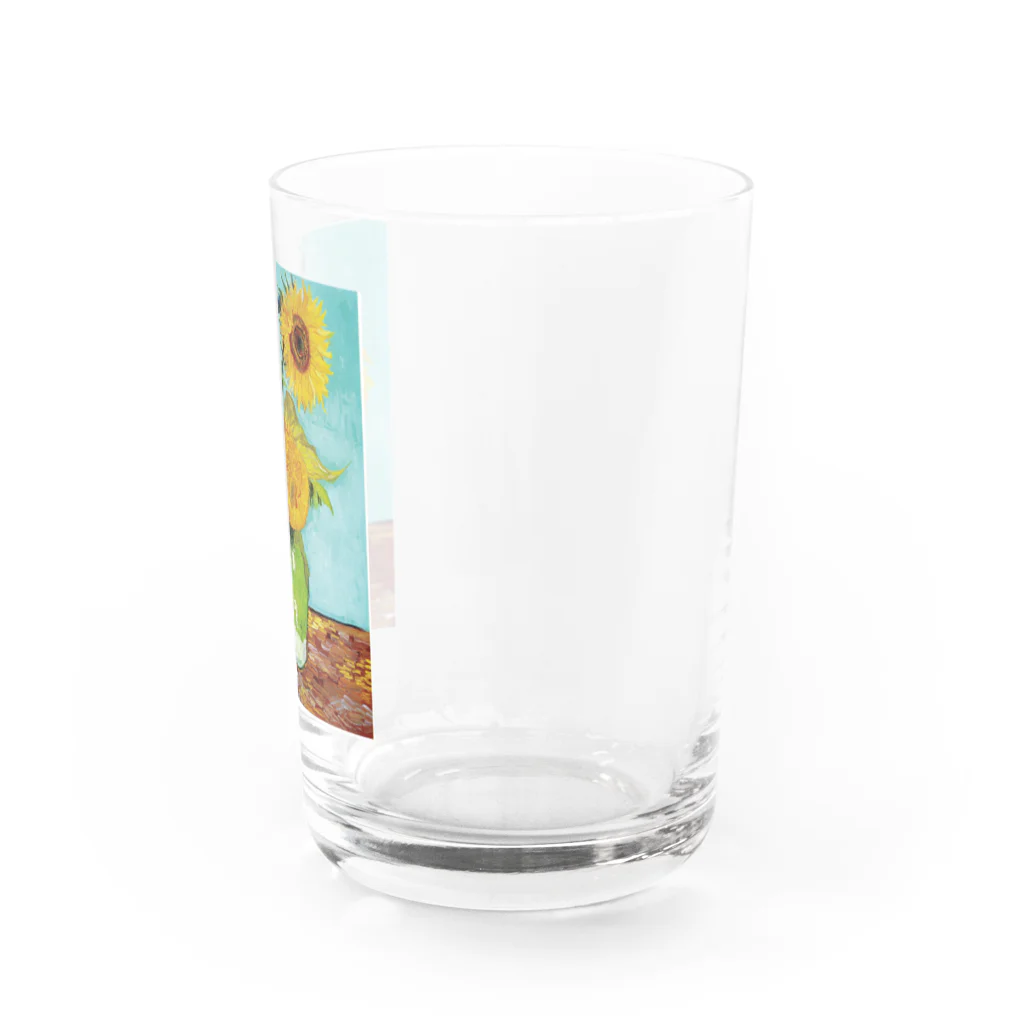 世界の絵画アートグッズのゴッホ《3本のひまわり》 Water Glass :right