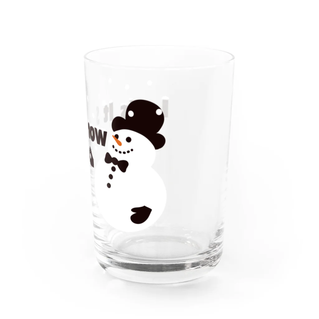 キッズモード某のLet it snow Water Glass :right