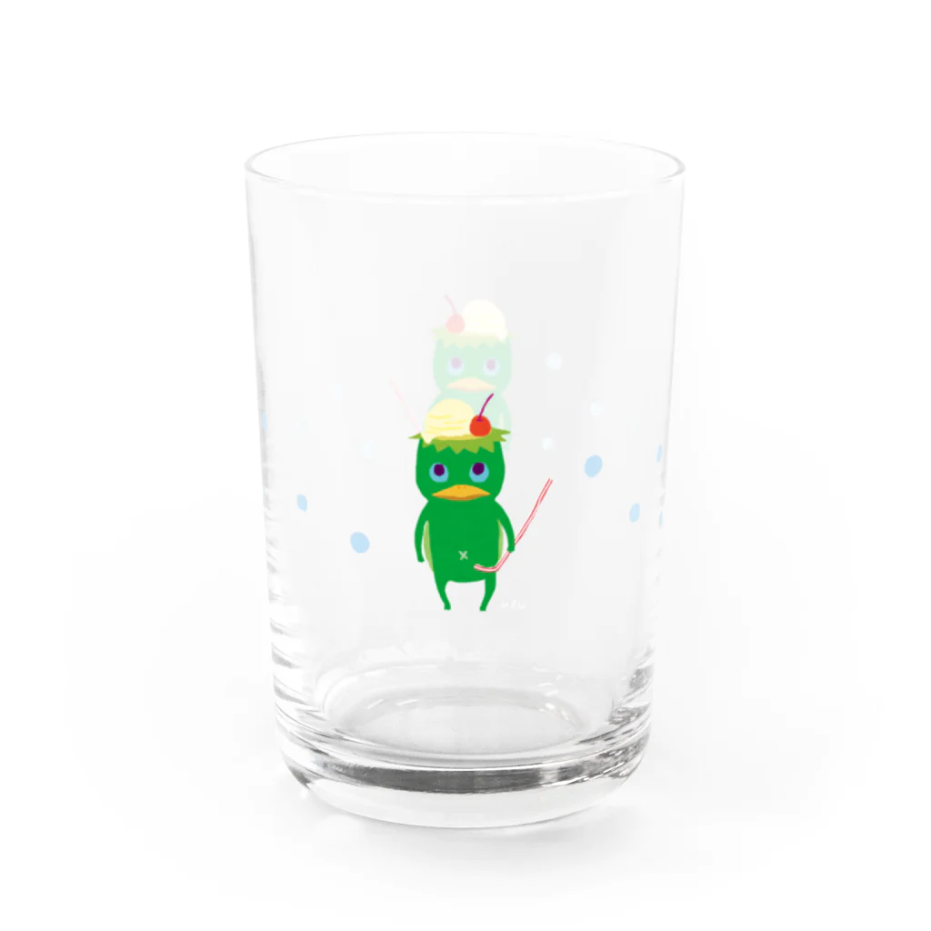 おばけ商店のおばけグラス＜クリームソーダになりたい河童＞ Water Glass :right