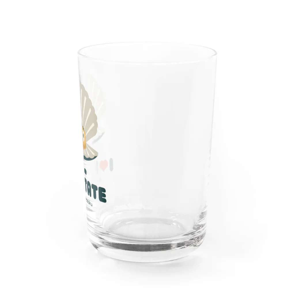 YoakeNecoのほたてんてん　東北☆家族 Water Glass :right