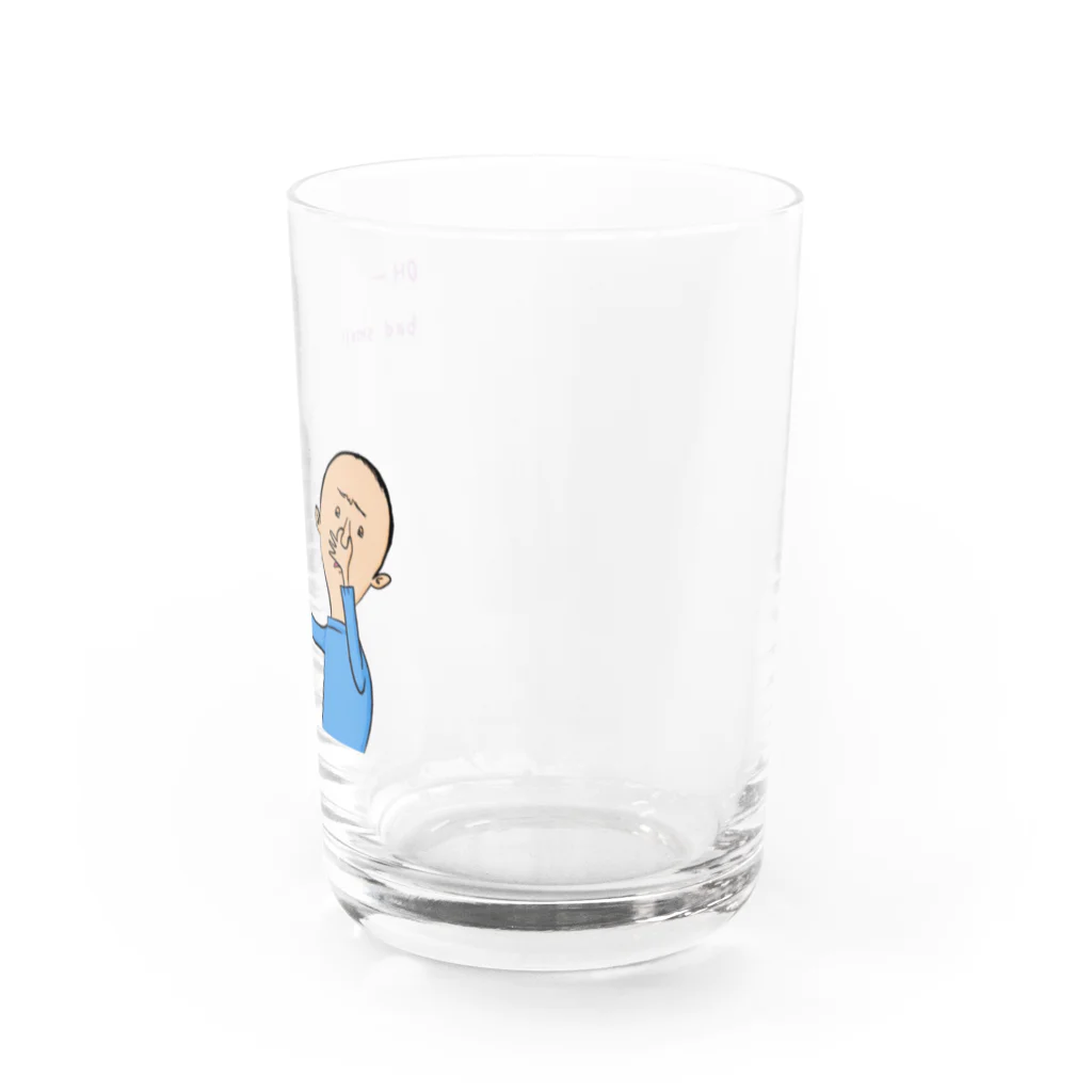 パトリックさんちのデザインのBad smell バッドスメル Water Glass :right