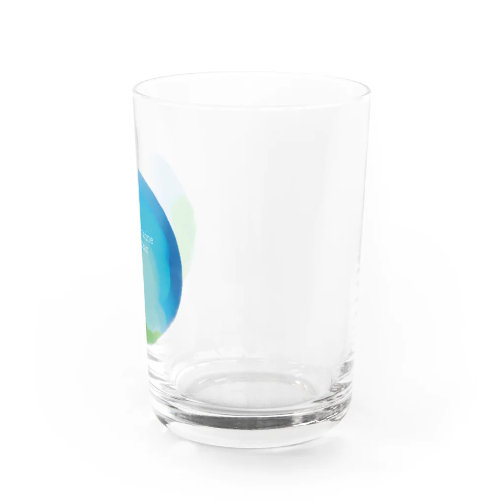 SuzukiCoのAquamarine Ocean Water Glass :right