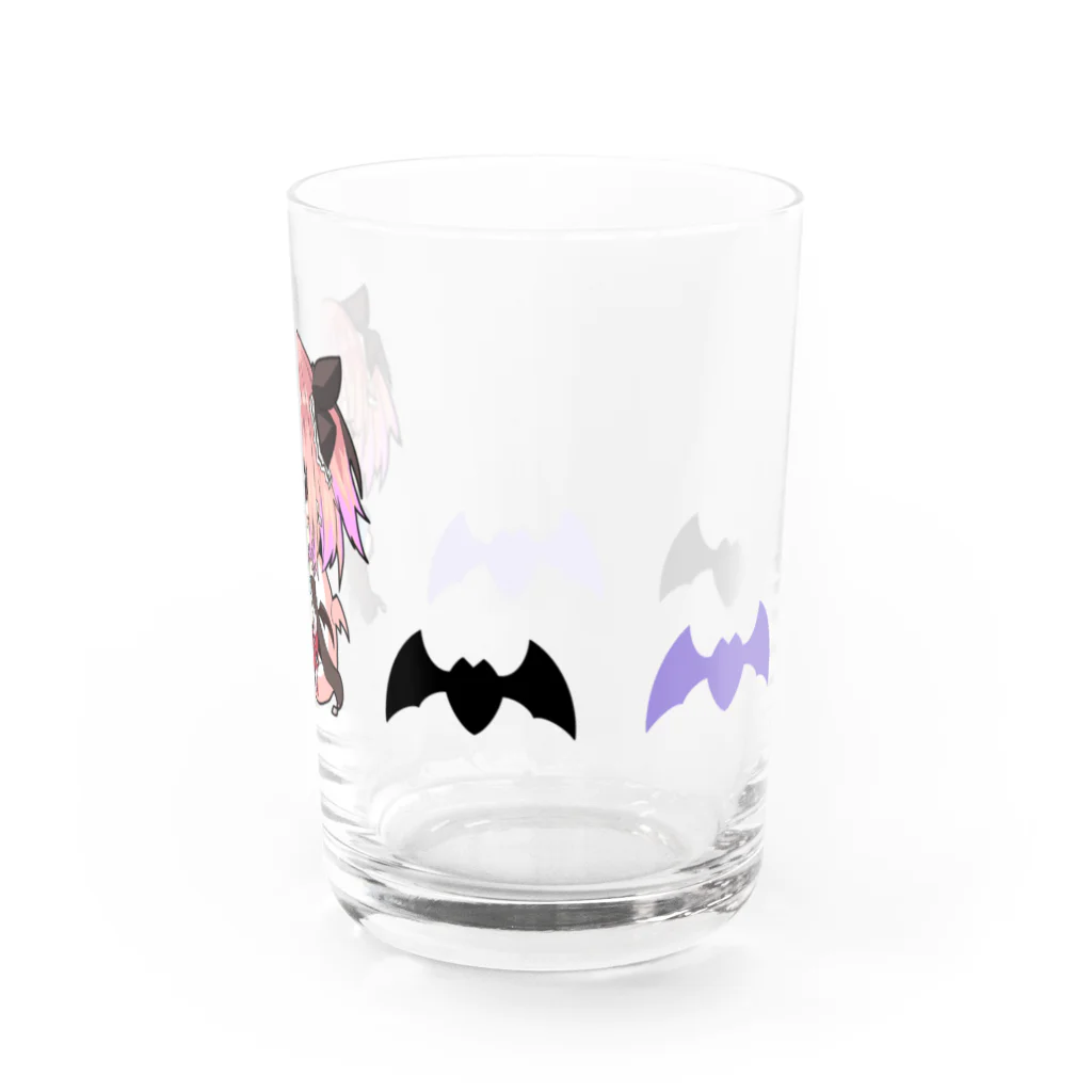 夢魅てて🎀💜のててといっしょ　紫 Water Glass :right