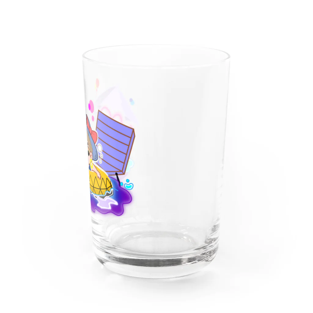 H'WOOD DATEのナイトプールの女のコ Water Glass :right