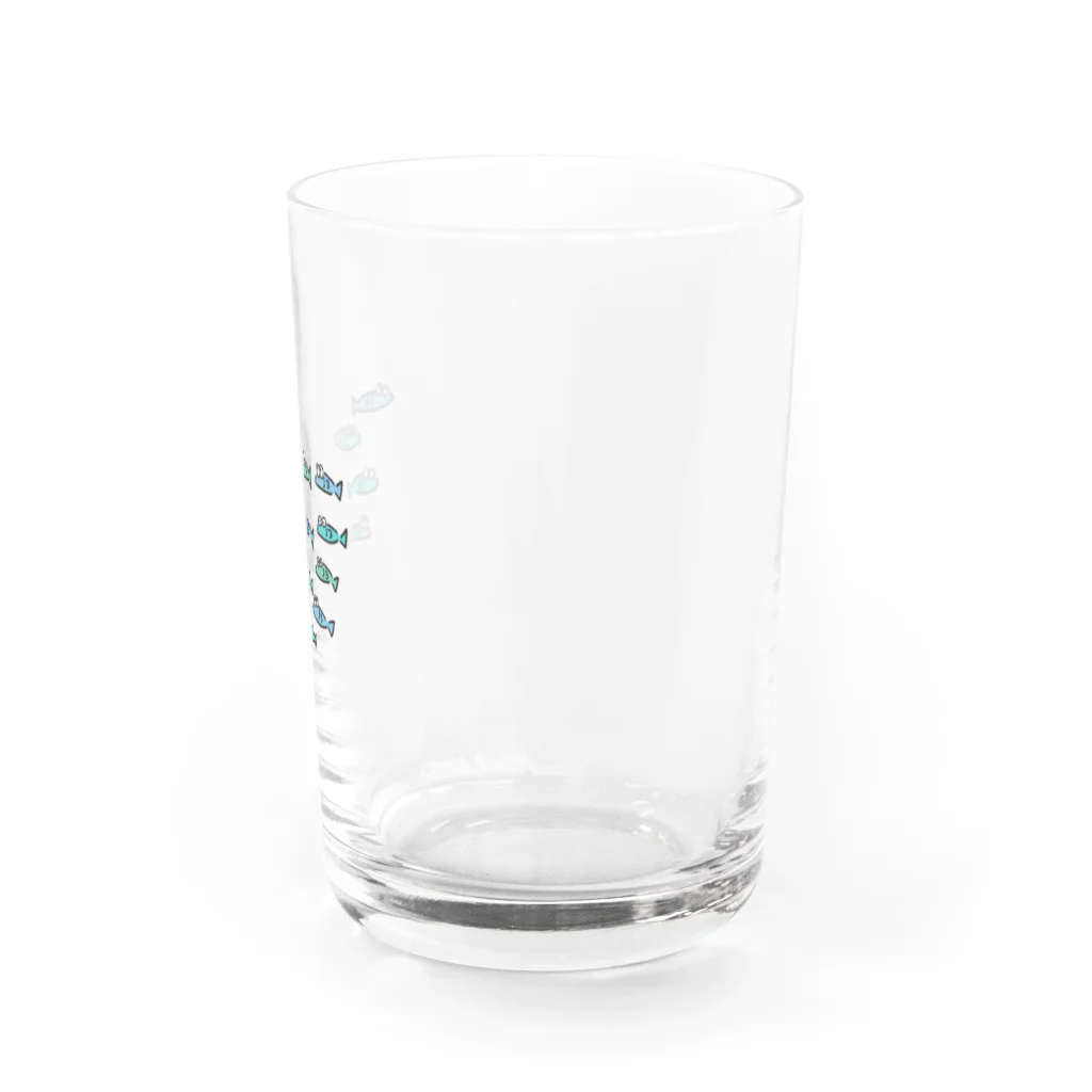 ズッキーニ。のズッキーニとしらすめだか Water Glass :right