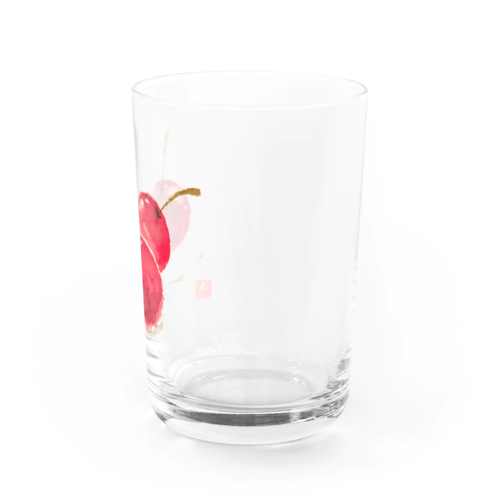 さな笑ART工房のさくらんぼず Water Glass :right