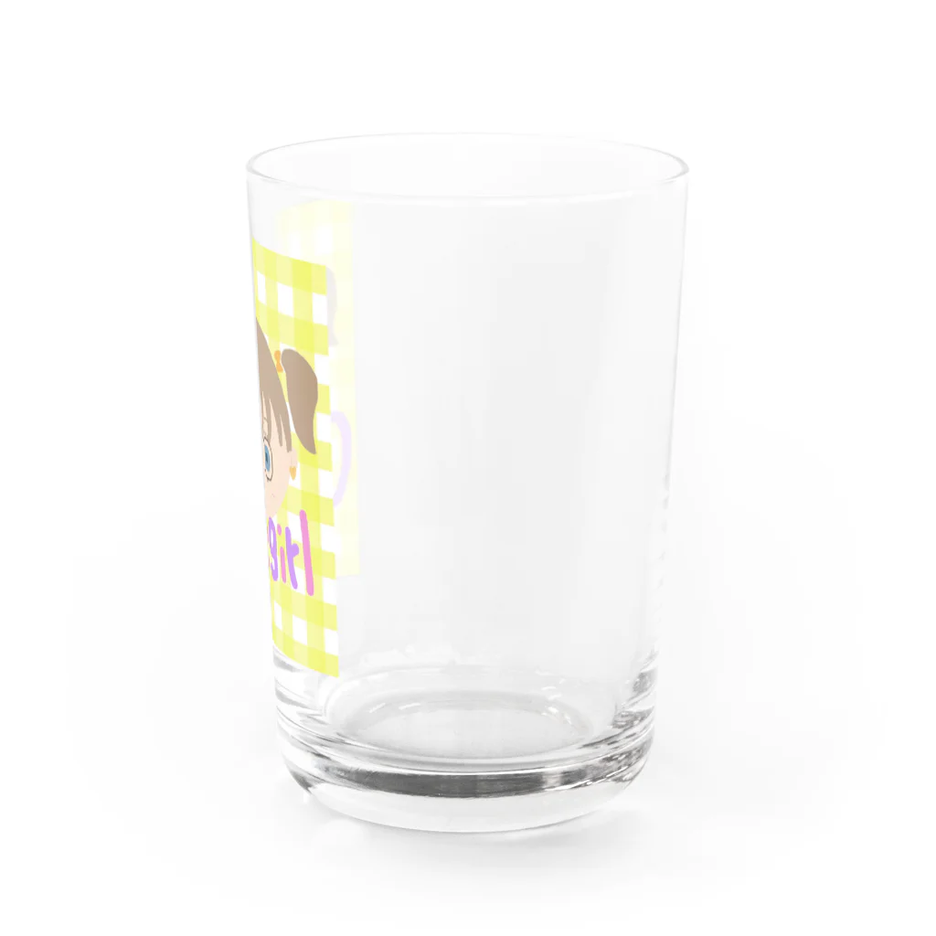 そるちショップのキュートガールチェックver Water Glass :right