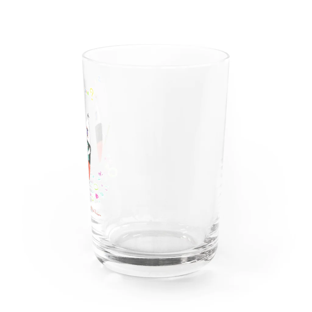ほんワカヒトやすみの【ヨーロピアン猫シリーズ】おえかき猫ちゃん♪ Water Glass :right