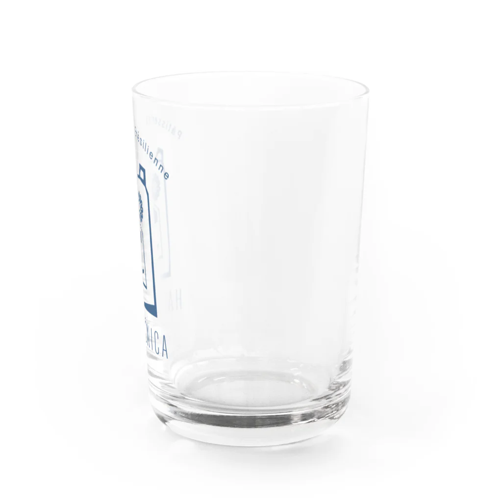パティスリーハーモニカのハーモニカクマ(G)モノ紺 Water Glass :right