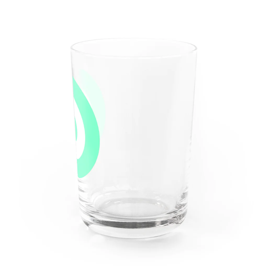 CORONET70のサークルa・ペパーミント・白・ペパーミント Water Glass :right