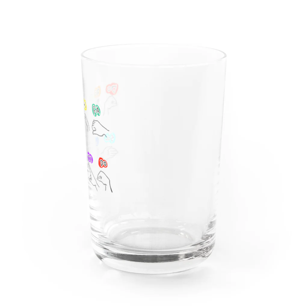 Coi_Galleryのドレミファハンドサイン Water Glass :right