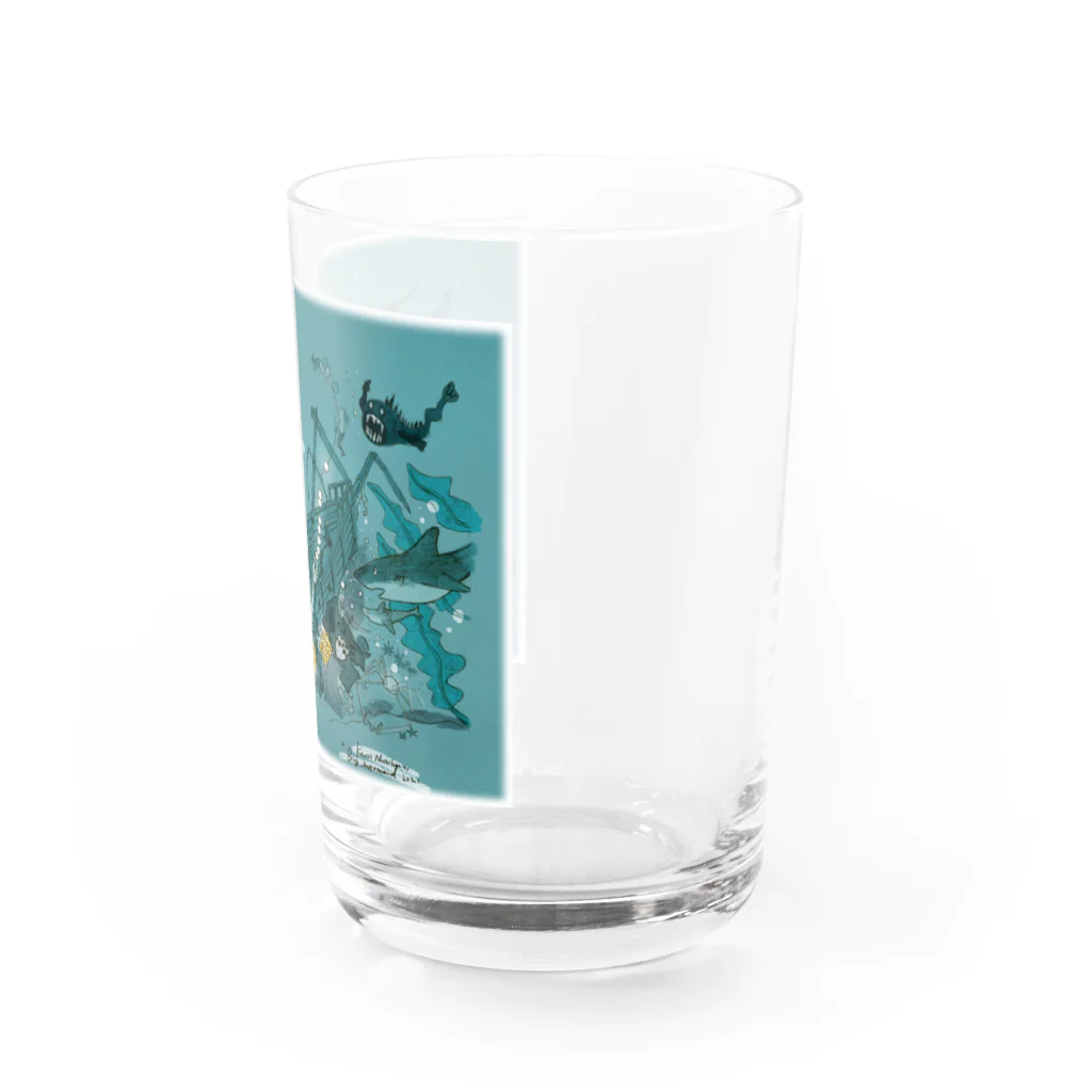 カオラインハウスのビッグマーメイド Water Glass :right