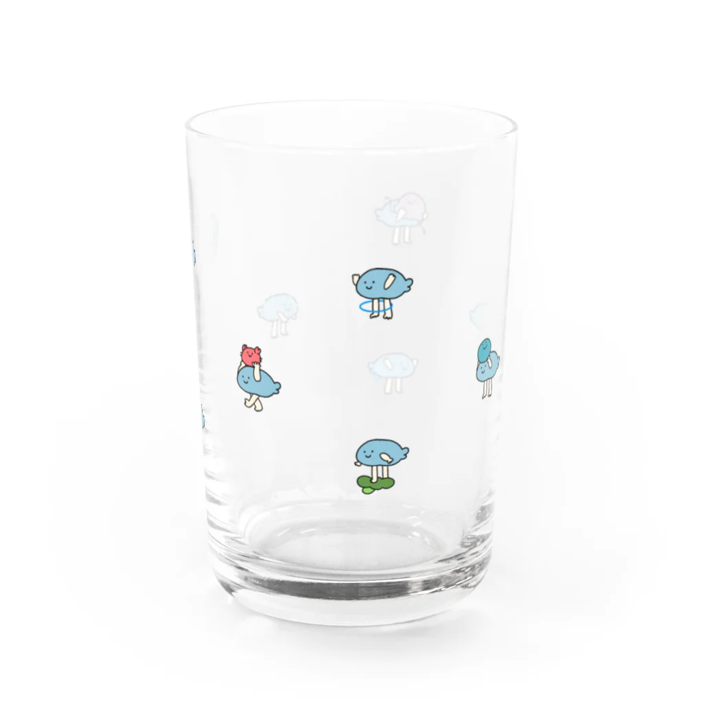 ぽんたはうすのパワフルなおさかなさん Water Glass :right