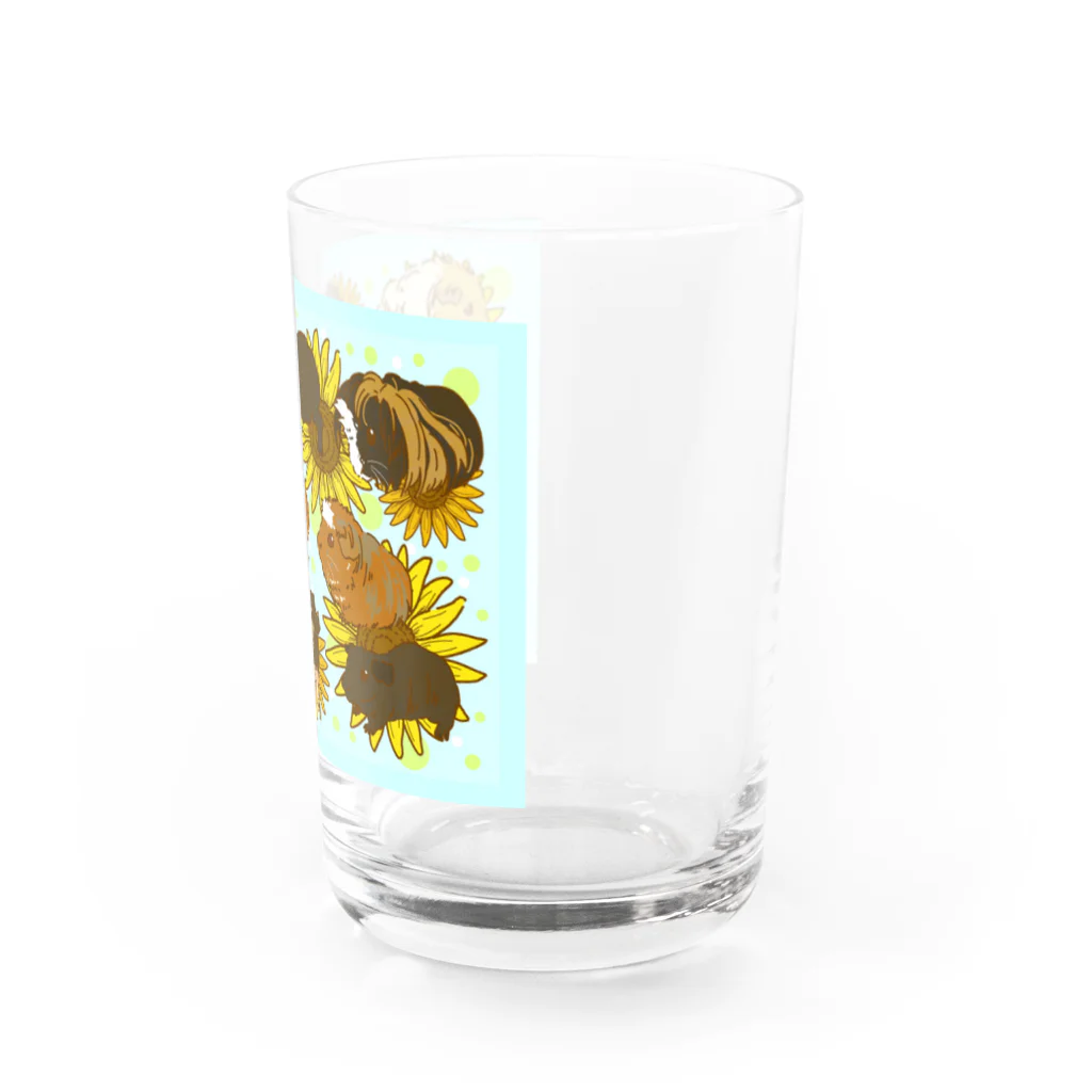 Lichtmuhleのサマーカットモルとスキニーモルとひまわり Water Glass :right