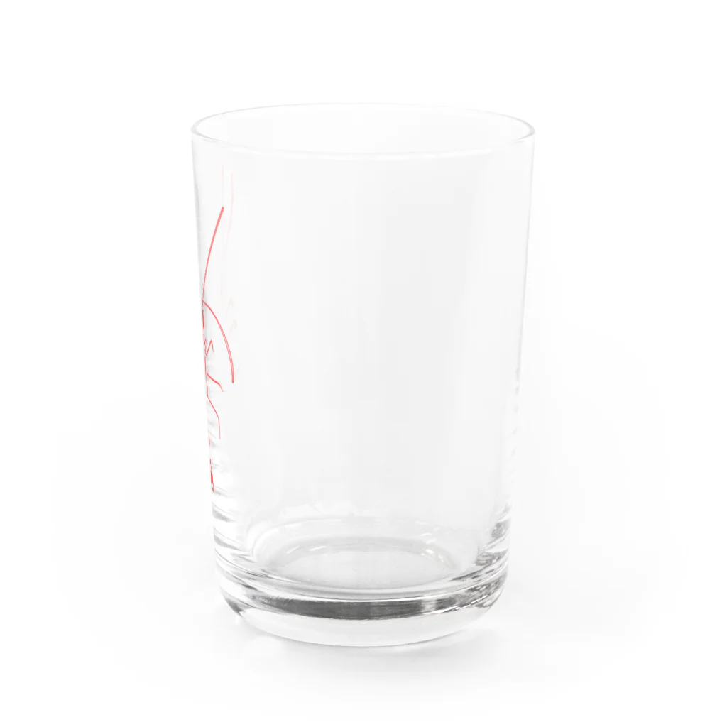 穂純の頭をかくえび Water Glass :right