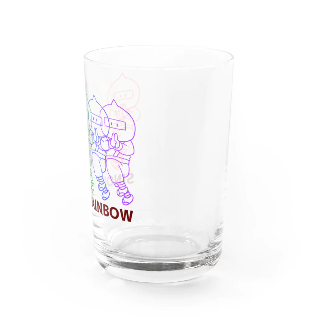 ひゅうまいワールドのレインボー栗忍者くん Water Glass :right