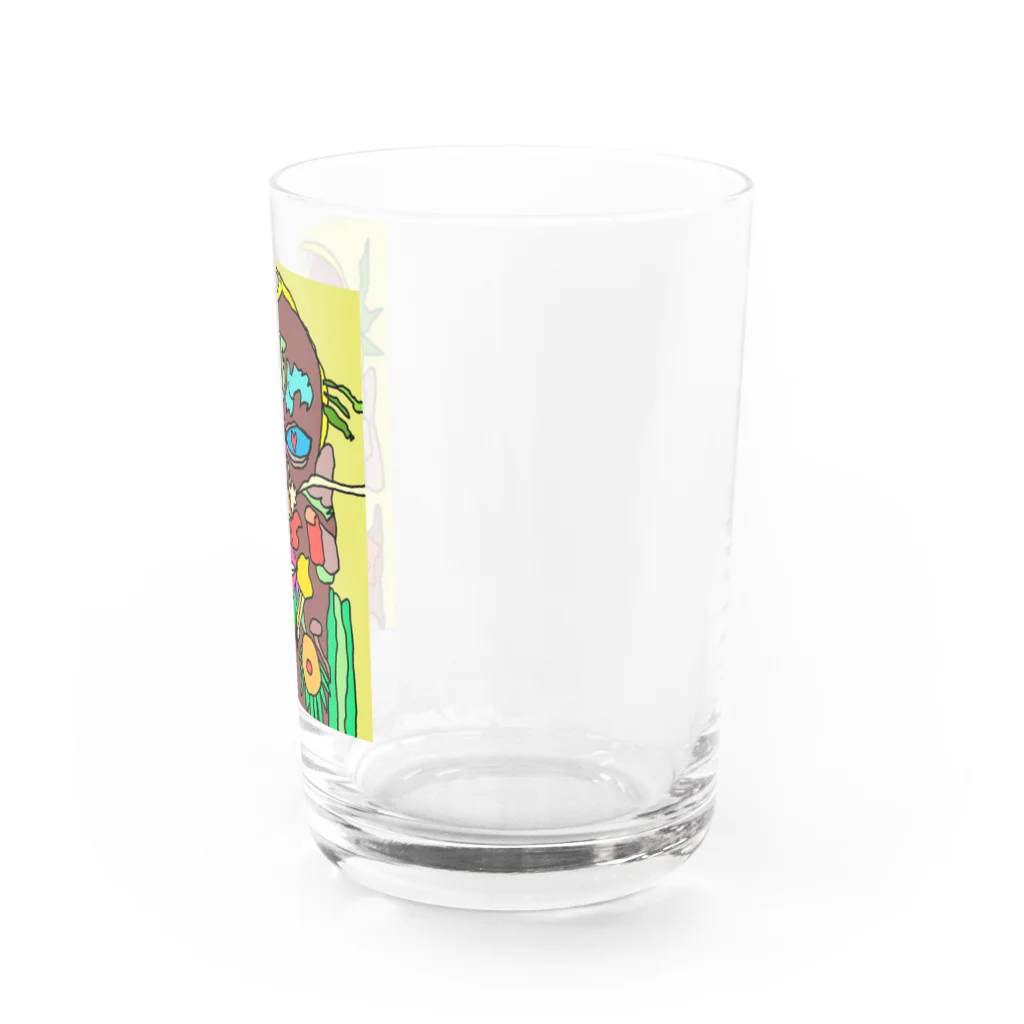 PINKMANのオラおら Water Glass :right