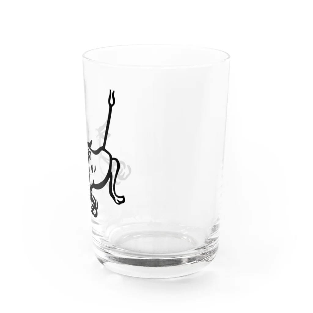 stereovisionの荒ぶる雄牛（Snorting Bull） Water Glass :right