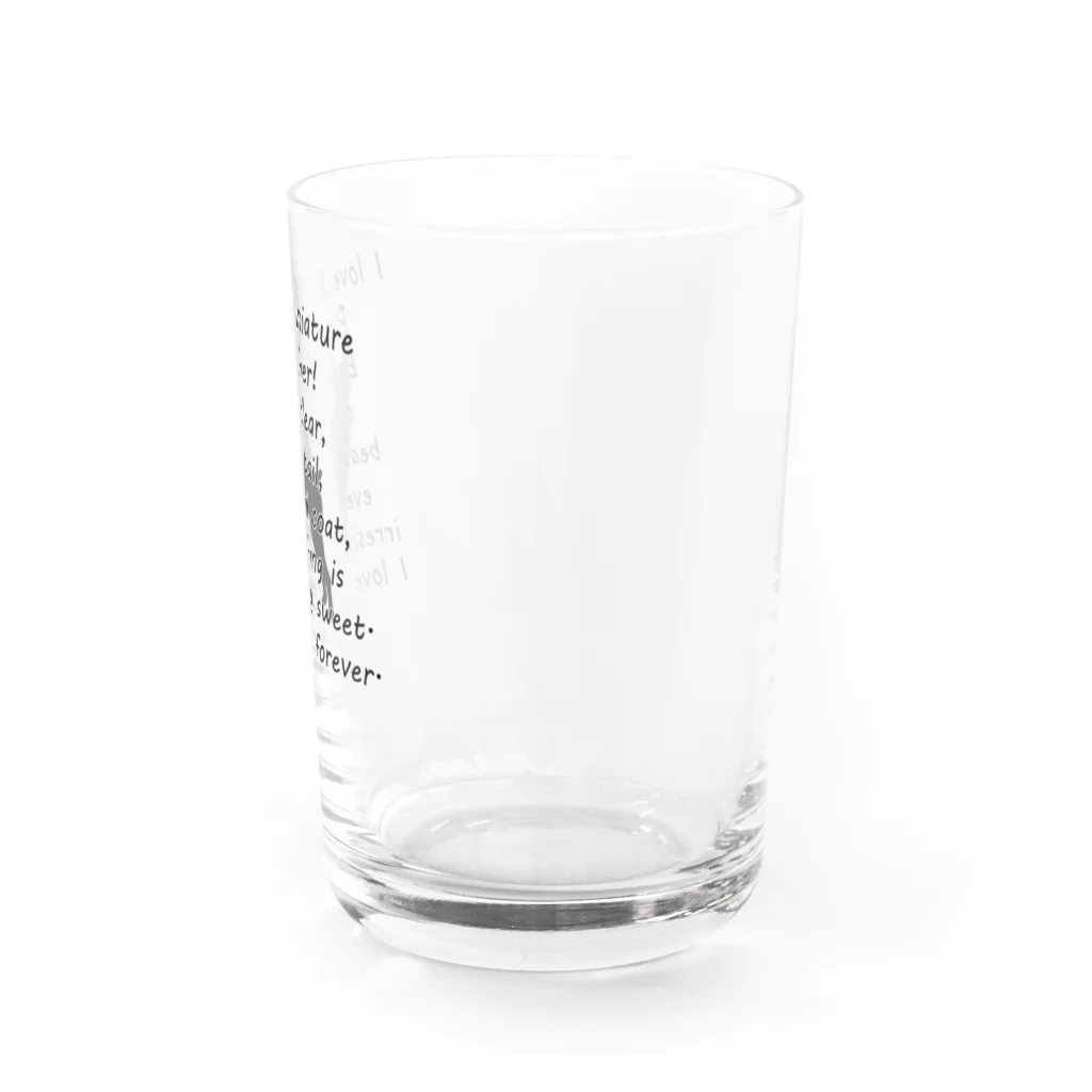 onehappinessのミニチュアピンシャー Water Glass :right