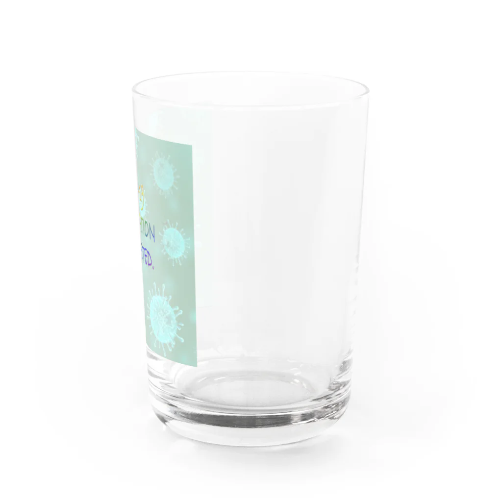 でおきしりぼ子の実験室のVACCINATION COMPLETED(BS) Water Glass :right