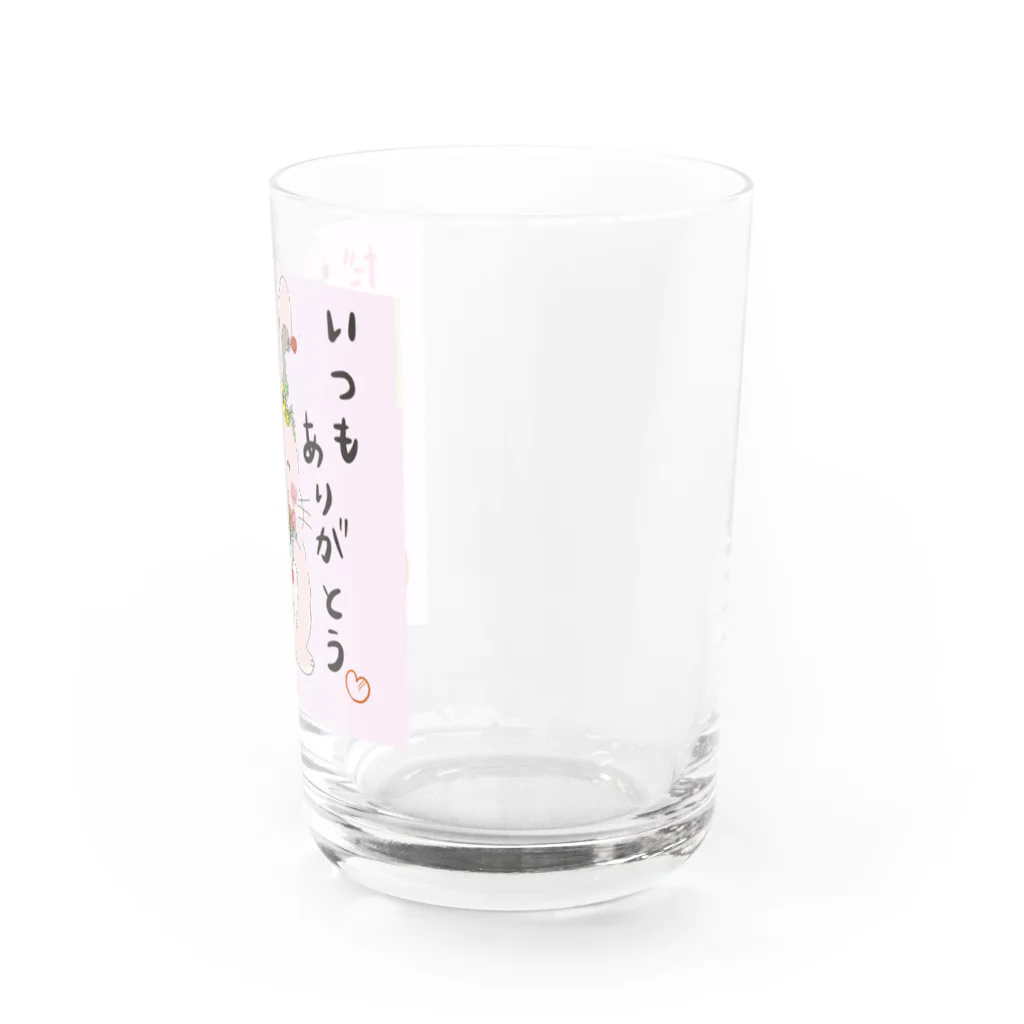 フラワープリンセスのいつもありがとう Water Glass :right