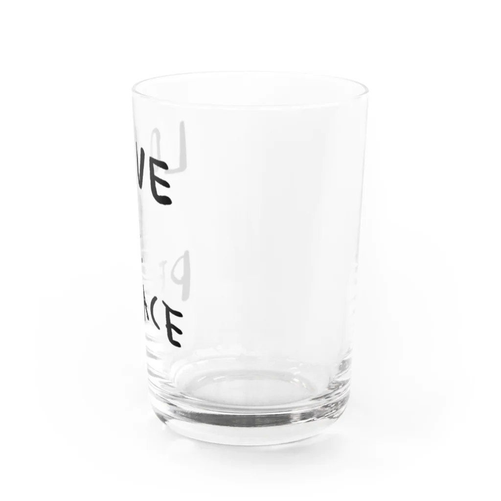 fuuuuumixのLOVE ＆ PEACE  Water Glass :right