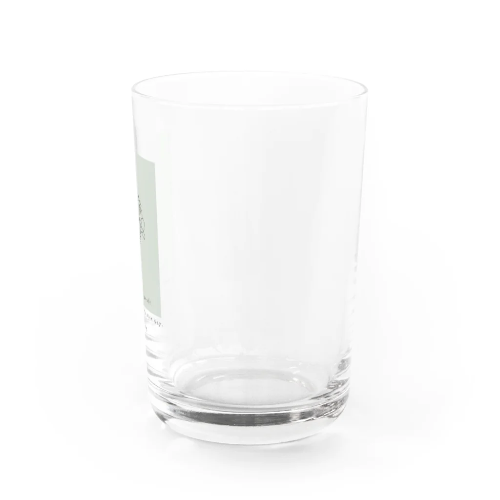 rilybiiのbouquet green Water Glass :right