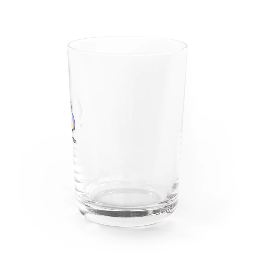 雨空ソーダの雨空ルイのkawaii♥tori(ルリビタキ) Water Glass :right