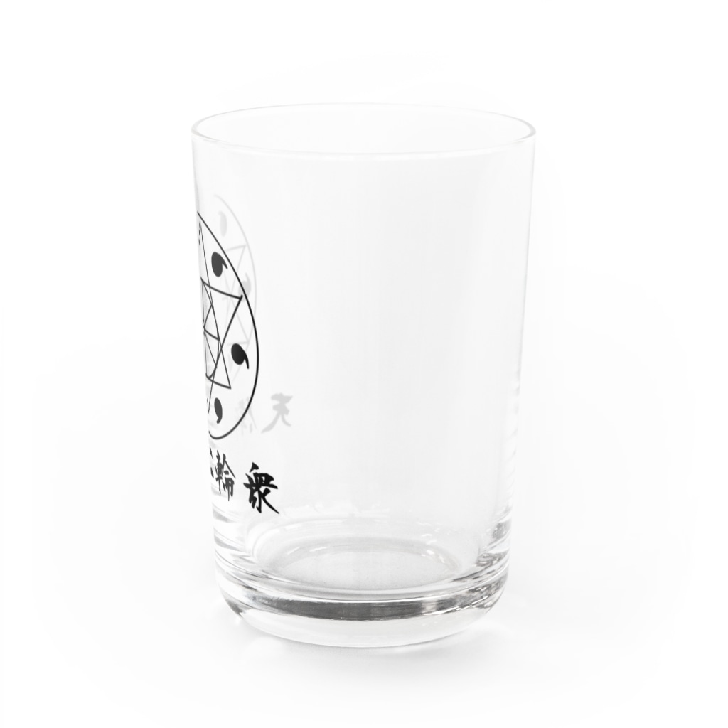 ＜公式＞緋月の陰陽師の天衛七輪衆の紋章 Water Glass :right