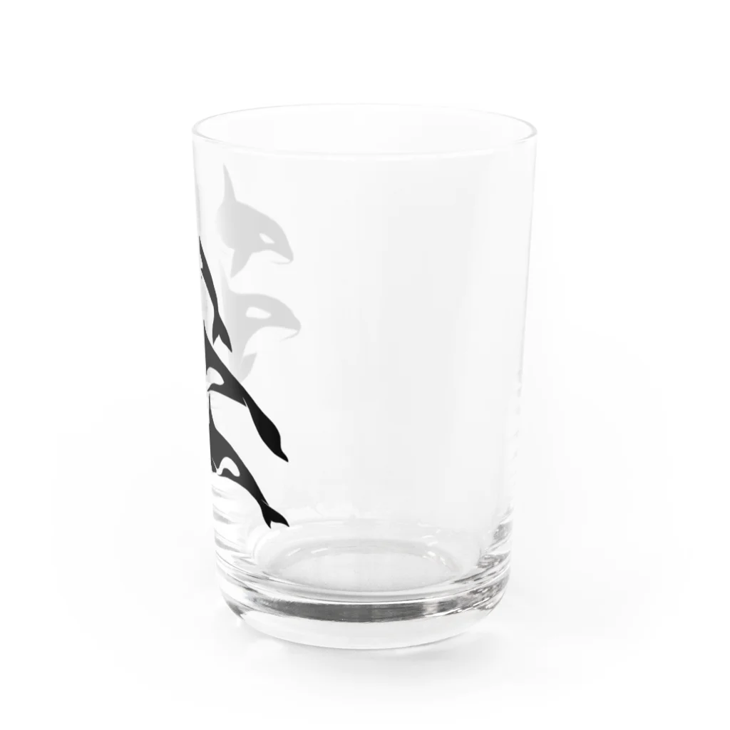 青空企画。のORCA FAMILY Water Glass :right