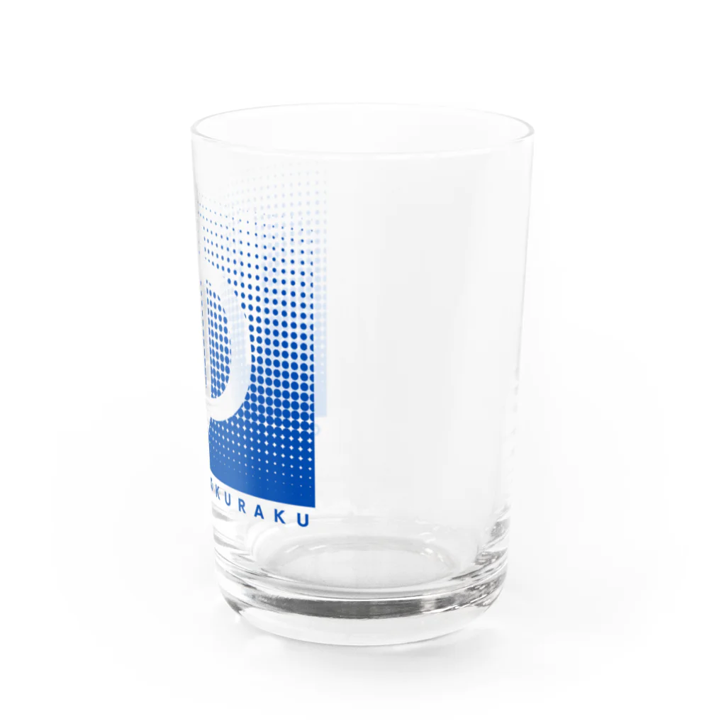 温泉グッズ@ブーさんとキリンの生活の温泉ごくらく（ブルー） Water Glass :right